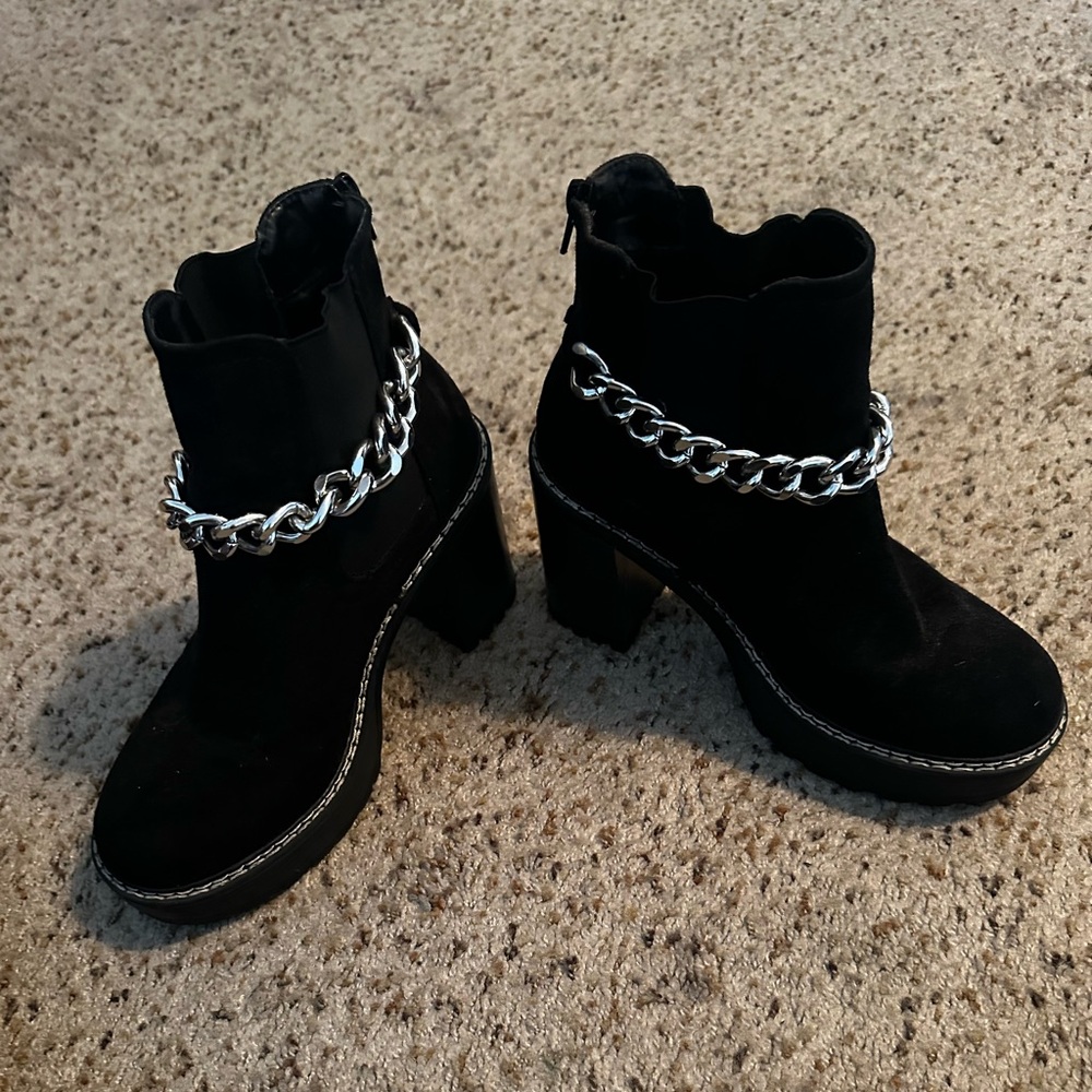 Black Suede Boot